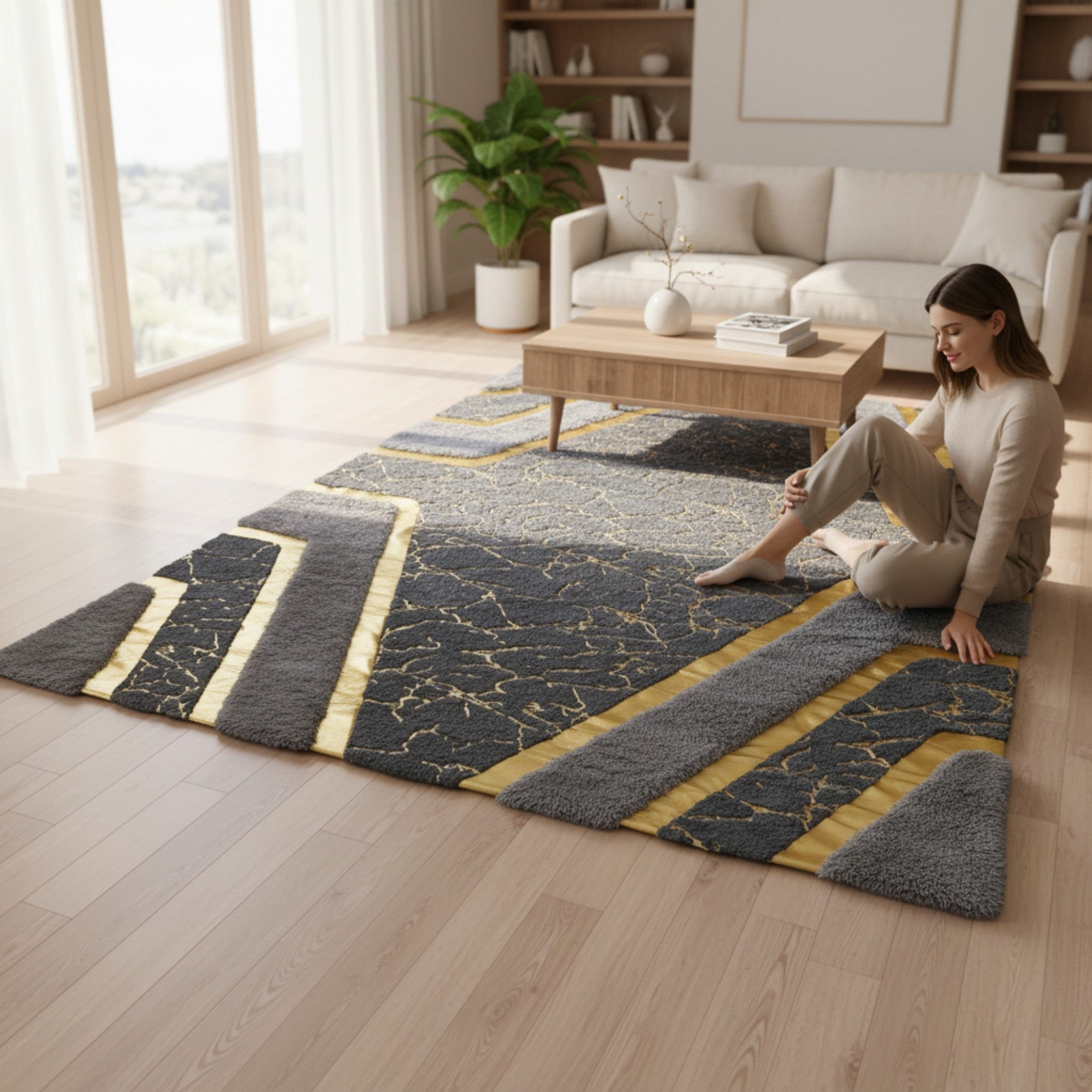 2 x 2.3m Carpet Grey