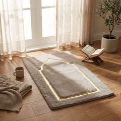 70 x 130cm Musallah Beige & Gold