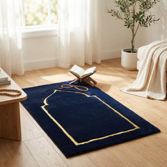 70 x 130cm Musallah Black & Gold