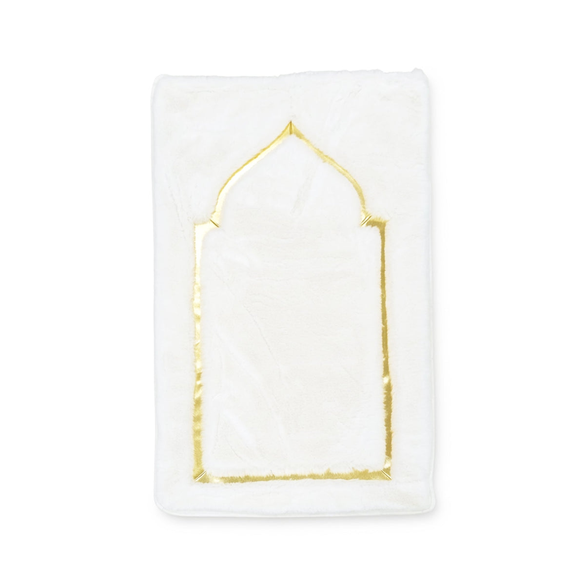 70 x 130cm Musallah White & Gold
