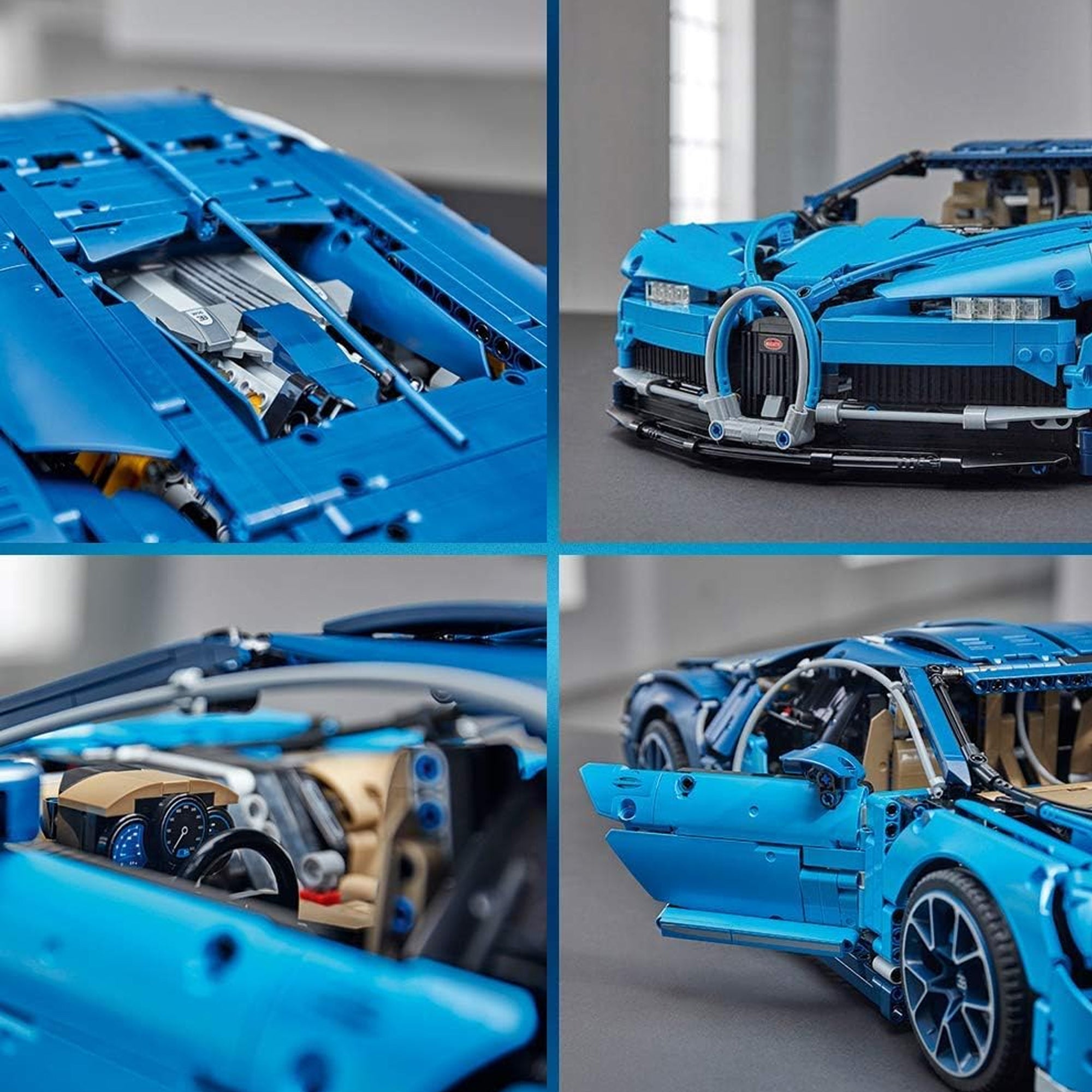 4031 Piece Car Building Block Set Blue