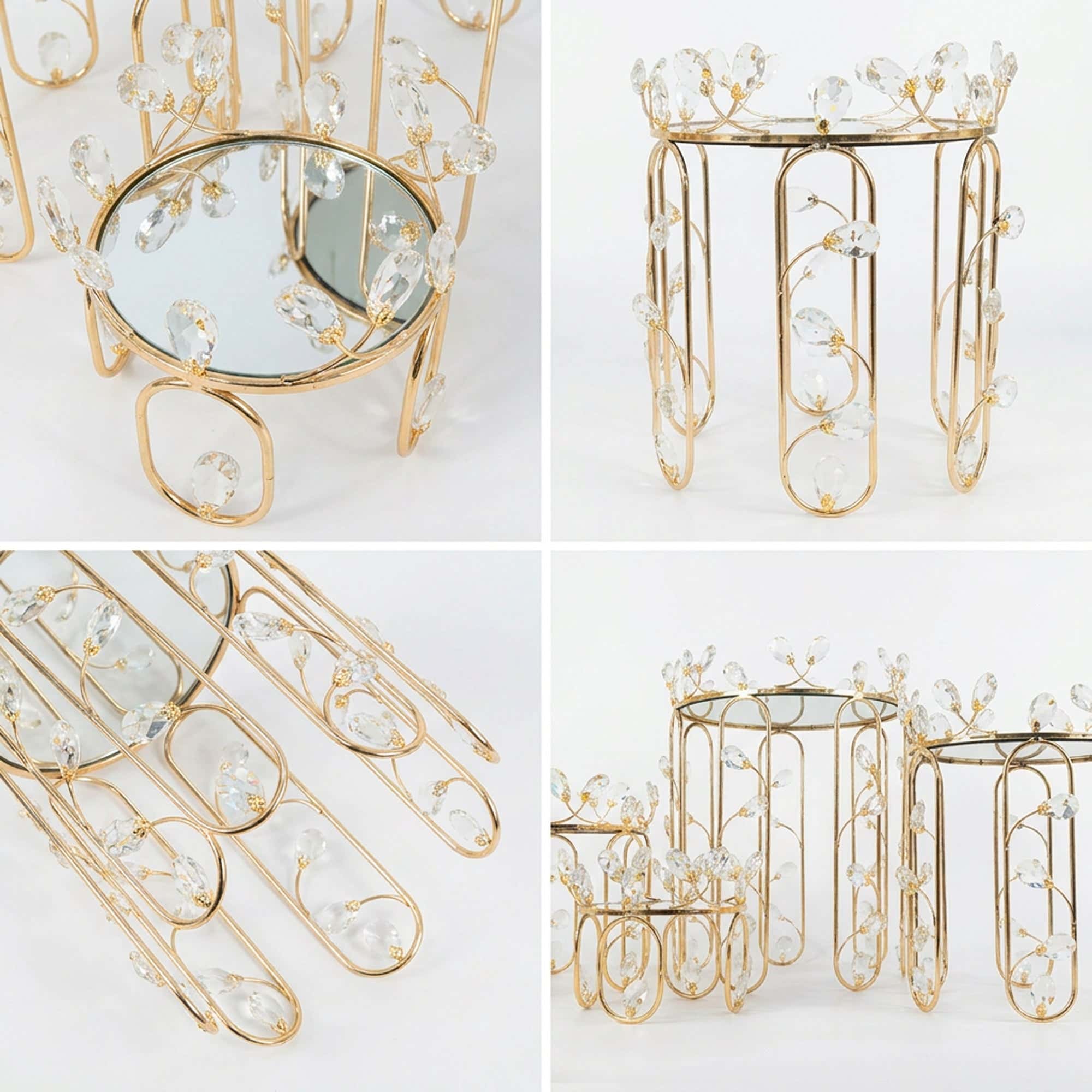 4 Piece Cake Stand Set Gold